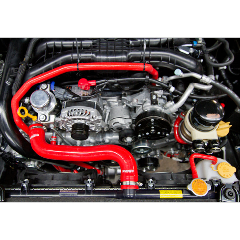 Mishimoto 2015 Subaru WRX Red Silicone Radiator Coolant Ancillary Hoses Kit Mishimoto Hoses  AXOPROS