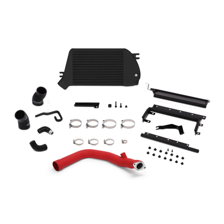 Mishimoto 2015 Subaru WRX Top-Mount Intercooler Kit - Powder Coated Black & Wrinkle Red Pipes Mishimoto Intercoolers  AXOPROS
