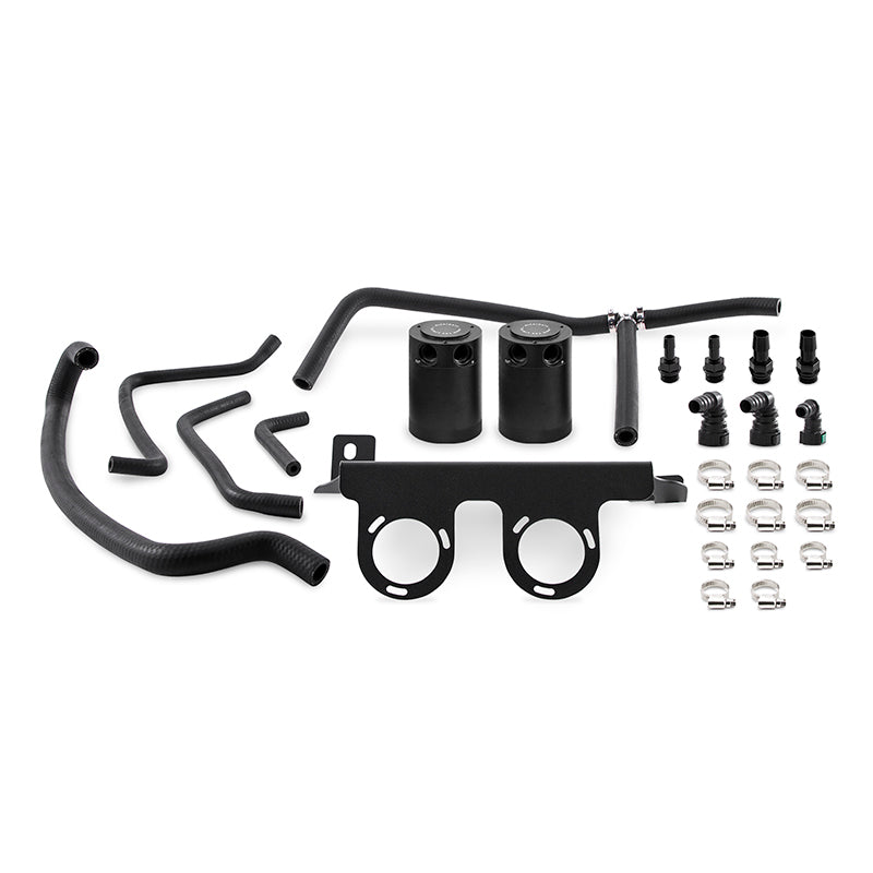 Mishimoto 2016+ Chevrolet Camaro 2.0T Baffled Oil Catch Can Kit - Black Mishimoto Oil Catch Cans  AXOPROS