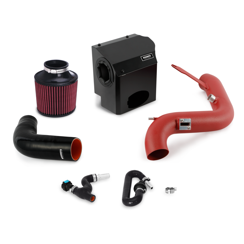 Mishimoto 2016 Ford Fiesta ST 1.6L Performance Air Intake Kit - Wrinkle Red Mishimoto Cold Air Intakes  AXOPROS