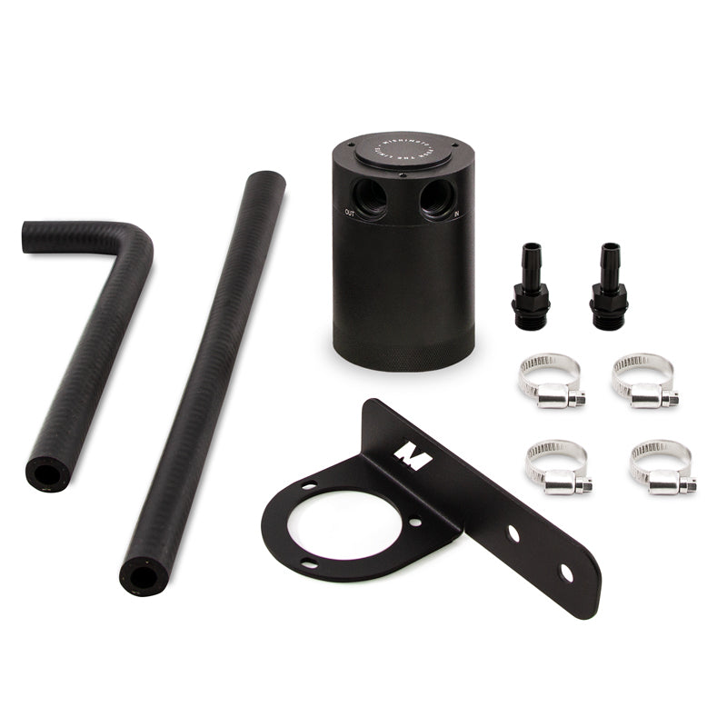 Mishimoto 2016+ Honda Civic 1.5L Turbo Baffled Oil Catch Can Kit - Black (PCV Side) Mishimoto Oil Catch Cans  AXOPROS
