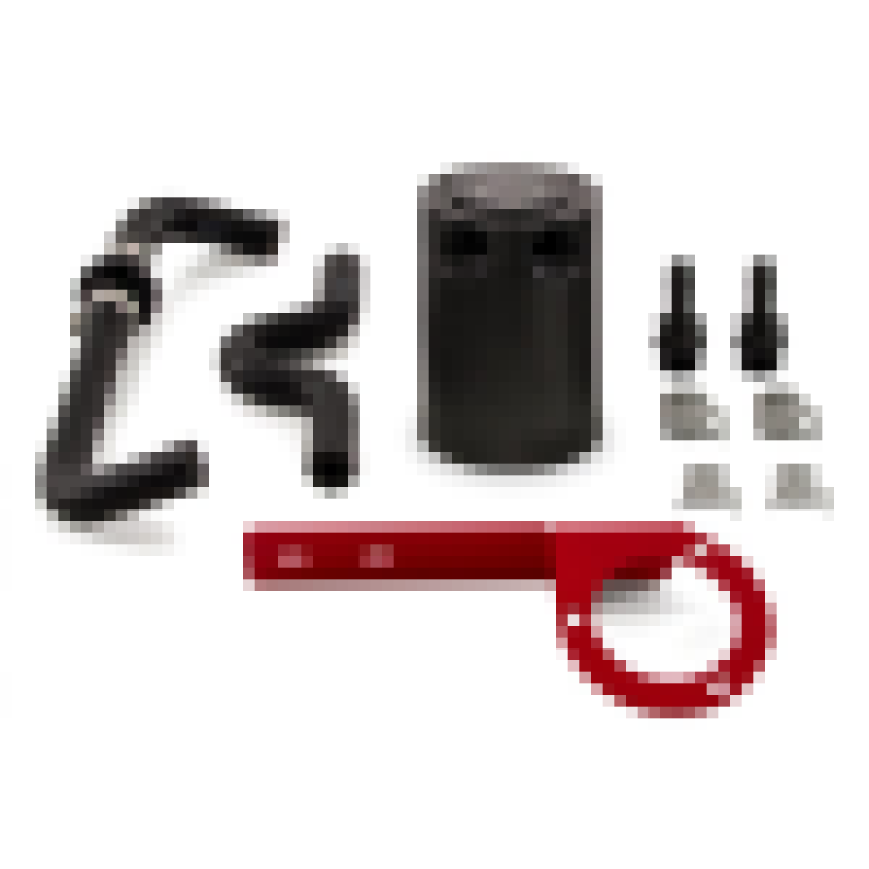 Mishimoto 2017+ Honda Civic Type R Baffled Oil Catch Can Kit - Red Mishimoto Oil Catch Cans  AXOPROS