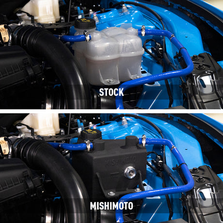Mishimoto 2024+ Ford Mustang V8/2.3L EcoBoost Expansion Tank - Black Mishimoto Coolant Reservoirs  AXOPROS
