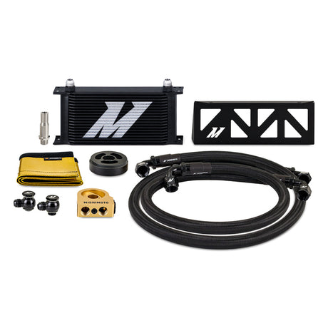 Mishimoto 22+ Subaru BRZ/Toyota GR86 Oil Cooler Kit Thermostatic - Black Mishimoto Oil Coolers  AXOPROS