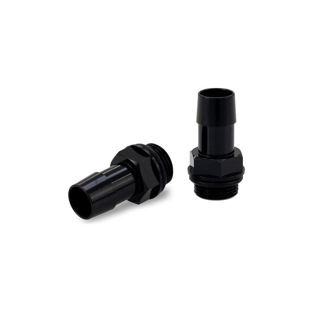 Mishimoto 2pcs. M20x1.5 5/8in Aluminum Catch Can Fittings - Black Mishimoto Fittings  AXOPROS