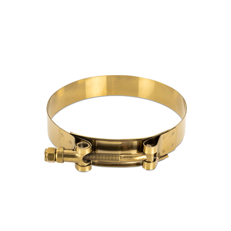 Mishimoto 3 Inch Stainless Steel T-Bolt Clamps - Gold Mishimoto Clamps  AXOPROS