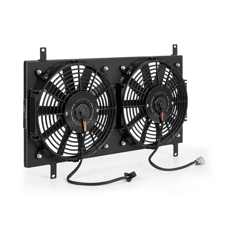 Mishimoto 90-97 Mazda Miata Aluminum Fan Shroud Kit - Black Mishimoto Fans & Shrouds  AXOPROS