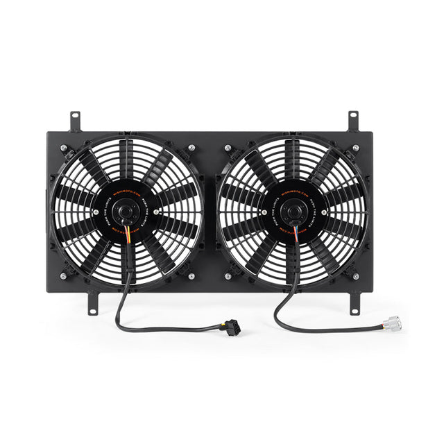 Mishimoto 90-97 Mazda Miata Aluminum Fan Shroud Kit - Black Mishimoto Fans & Shrouds  AXOPROS