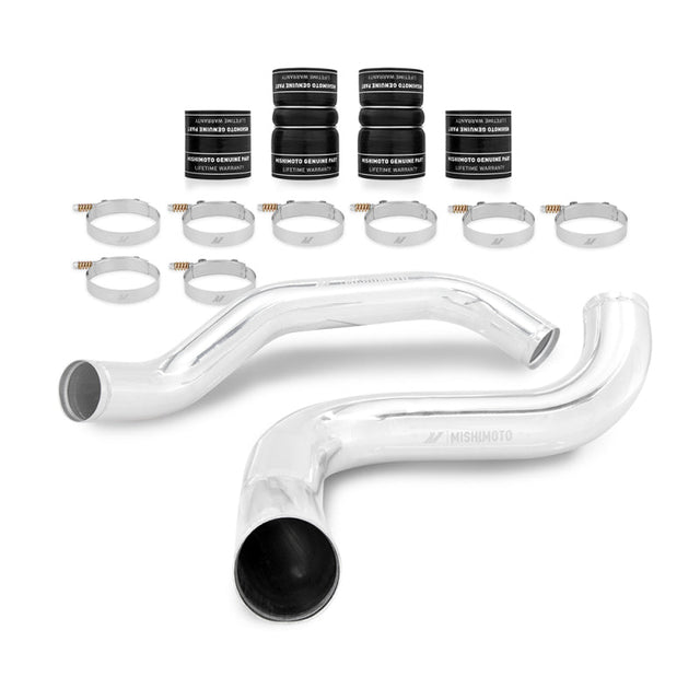Mishimoto 99-03 Ford 7.3L Powerstroke PSD Intercooler Pipe/Boot Kit - Polished Mishimoto Silicone Couplers & Hoses  AXOPROS