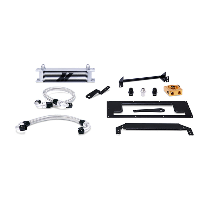 Mishimoto 99-05 Mazda Miata Thermostatic Oil Cooler Kit - Silver Mishimoto Oil Coolers  AXOPROS
