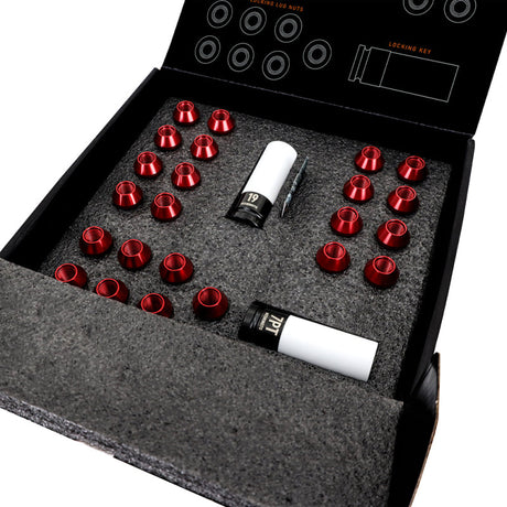 Mishimoto Aluminum Locking Lug Nuts 1/2 X 20 23pc Set Black Mishimoto Lug Nuts  AXOPROS