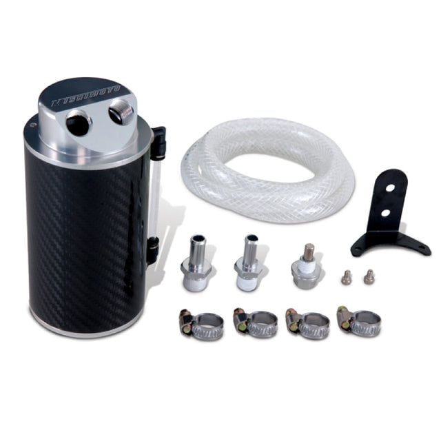 Mishimoto Carbon Fiber Oil Catch Can 10mm Fittings Mishimoto Fittings  AXOPROS