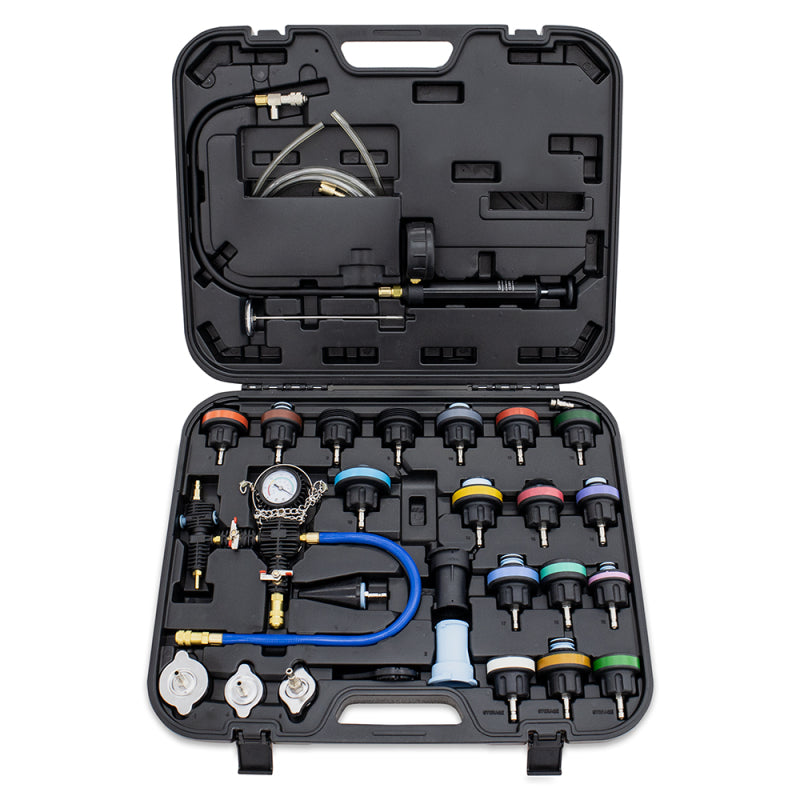 Mishimoto Cooling System Pressure Tester / Vacuum Purge Kit - 28pc Mishimoto Tools  AXOPROS