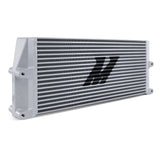 Mishimoto Heavy-Duty Oil Cooler - 17in. Same-Side Outlets - Silver Mishimoto Oil Coolers  AXOPROS
