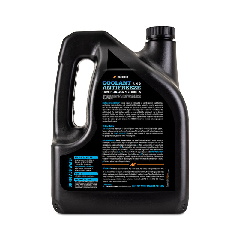 Mishimoto Liquid Chill EG Coolant, European/Asian Vehicles, Blue Mishimoto Coolants  AXOPROS
