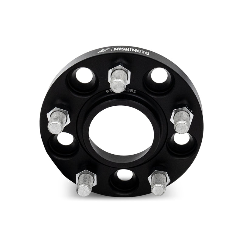 Mishimoto Mishimoto Wheel Spacers 5x114.3 64.1 CB M14x1.5 15mm BK Mishimoto Wheel Spacers & Adapters  AXOPROS