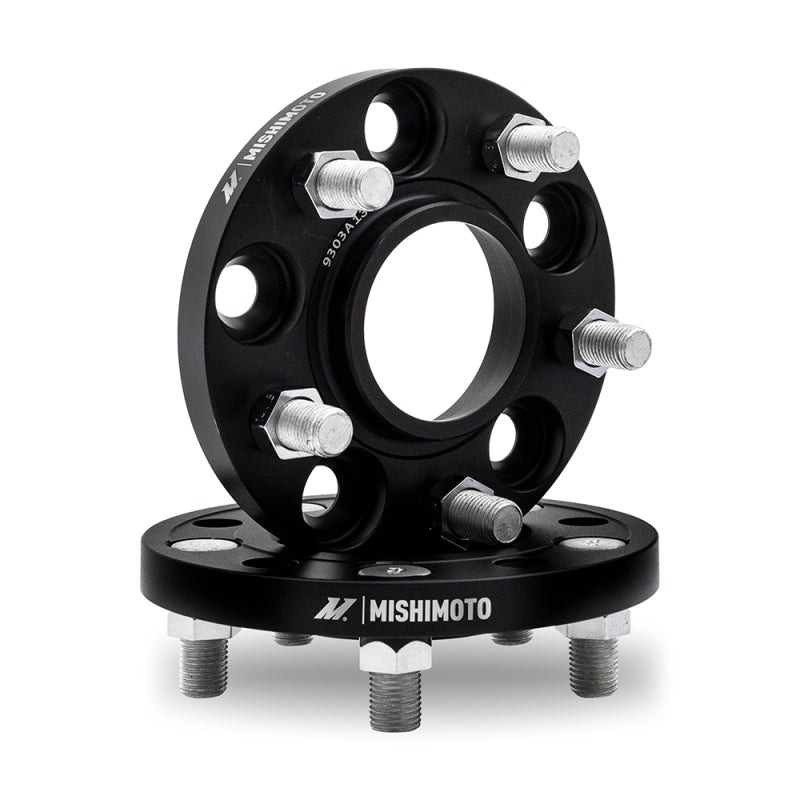 Mishimoto Mishimoto Wheel Spacers 5x114.3 64.1 CB M14x1.5 15mm BK Mishimoto Wheel Spacers & Adapters  AXOPROS