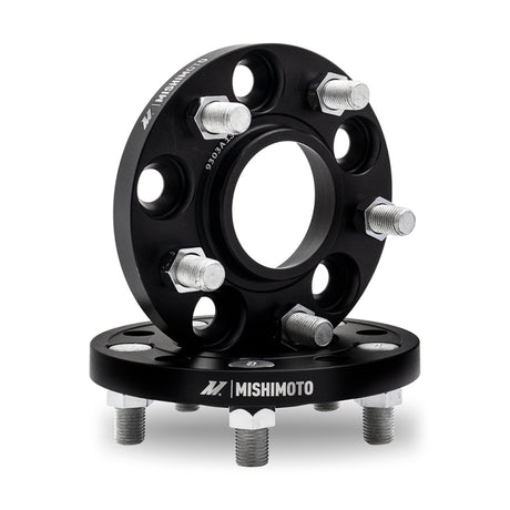 Mishimoto Mishimoto Wheel Spacers 5x114.3 64.1 CB M14x1.5 15mm BK Mishimoto Wheel Spacers & Adapters  AXOPROS