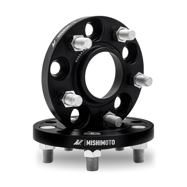 Mishimoto Mishimoto Wheel Spacers 5x114.3 64.1 CB M14x1.5 15mm BK Mishimoto Wheel Spacers & Adapters  AXOPROS