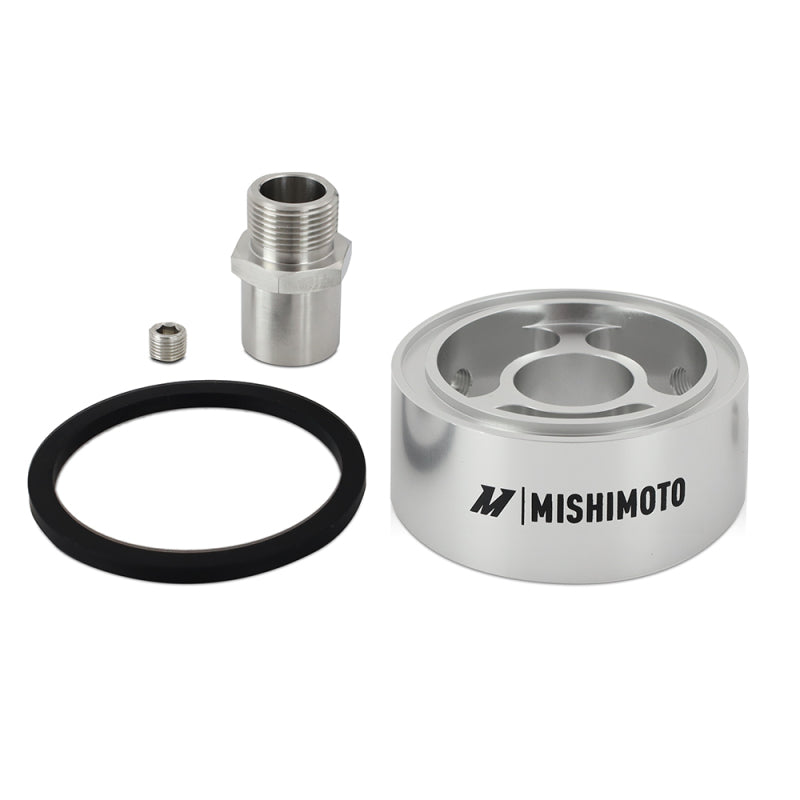 Mishimoto Oil Filter Spacer 32mm M22 x 1.5 Thread - Silver Mishimoto Oil Coolers  AXOPROS