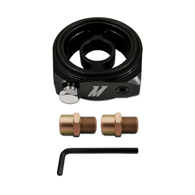 Mishimoto Oil Sandwich Plate Adapter with 3 x 1/8in NPT Ports Mishimoto Oil Filter Blocks  AXOPROS