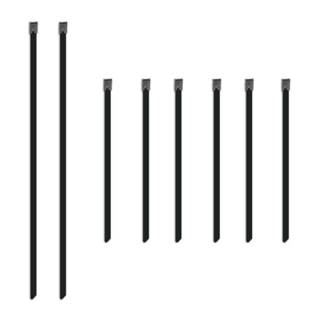 Mishimoto Set of Six 6in & Two 14in Stainless Steel Locking Ties Mishimoto Exhaust Wrap  AXOPROS