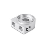 Mishimoto Silver M20 Oil Sandwich Plate Mishimoto Oil Filter Blocks  AXOPROS