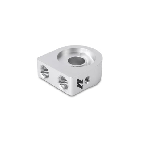 Mishimoto Silver M20 Oil Sandwich Plate Mishimoto Oil Filter Blocks  AXOPROS