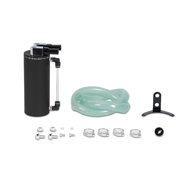 Mishimoto Small Aluminum Oil Catch Can - Wrinkle Black Mishimoto Oil Catch Cans  AXOPROS