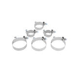 Mishimoto Subaru 02-07 WRX/04-07 STi Top-Mount Intercooler Kit - Powder Coated Silver & Blue Hoses Mishimoto Intercoolers  AXOPROS