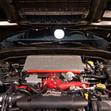 Mishimoto Subaru 08-15 WRX STi Top-Mount Intercooler Kit - Powder Coated Black & Red Hoses Mishimoto Intercoolers  AXOPROS