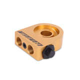 Mishimoto Thermostatic Gold M20 Oil Sandwich Plate Mishimoto Oil Filter Blocks  AXOPROS