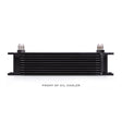 Mishimoto Universal 10 Row Oil Cooler - Black Mishimoto Oil Coolers  AXOPROS