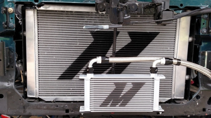 Mishimoto Universal 10 Row Oil Cooler Kit (Metal Braided Lines) Mishimoto Oil Coolers  AXOPROS