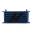 Mishimoto Universal 19 Row Oil Cooler - Blue Mishimoto Oil Coolers  AXOPROS