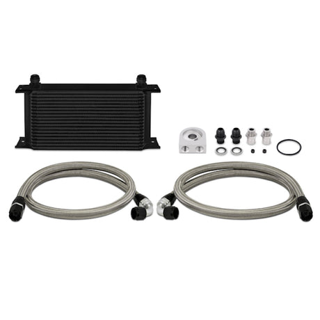 Mishimoto Universal 19 Row Oil Cooler Kit - Black Mishimoto Oil Coolers  AXOPROS