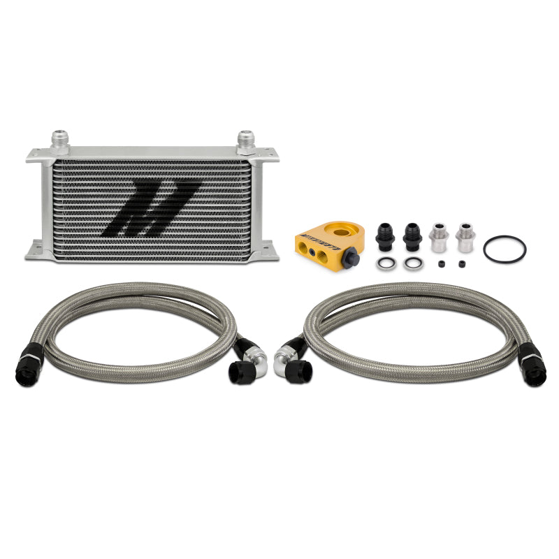 Mishimoto Universal 19 Row Thermostatic Oil Cooler Kit Mishimoto Oil Coolers  AXOPROS
