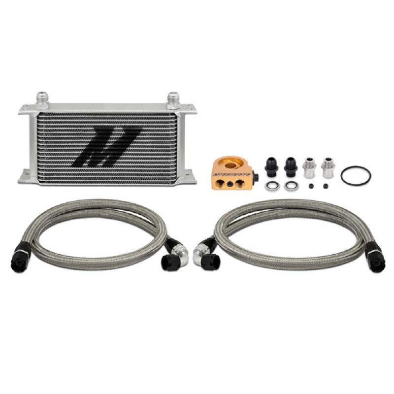 Mishimoto Universal 19 Row Thermostatic Oil Cooler Kit Mishimoto Oil Coolers  AXOPROS