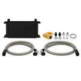 Mishimoto Universal 19 RowThermostatic Oil Cooler Kit - Black Mishimoto Oil Coolers  AXOPROS