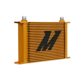Mishimoto Universal 25-Row Oil Cooler - Gold Mishimoto Oil Coolers  AXOPROS