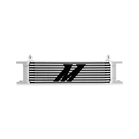 Mishimoto Universal -6AN 10 Row Oil Cooler - Silver Mishimoto Oil Coolers  AXOPROS