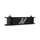 Mishimoto Universal -8AN 10 Row Oil Cooler - Black Mishimoto Oil Coolers  AXOPROS