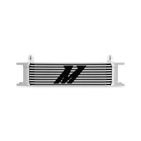 Mishimoto Universal -8AN 10 Row Oil Cooler - Silver Mishimoto Oil Coolers  AXOPROS