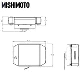 Mishimoto Universal Drag Race Performance Aluminum Radiator - Black Mishimoto Radiators  AXOPROS