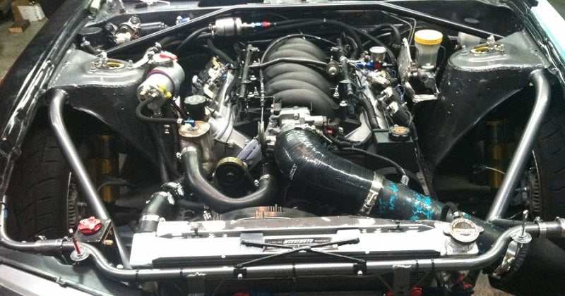 Mishimoto Universal Dual Pass Race Radiator 27x19x3 Inches Aluminum Radiator Mishimoto Radiators  AXOPROS
