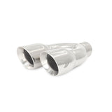 Mishimoto Universal Steel Muffler Tip 2.5in Inlet Dual Y Polished Mishimoto Muffler  AXOPROS
