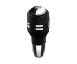 Momo Automatico Shift Knob - Black Leather, Chrome Insert MOMO Shift Knobs  AXOPROS