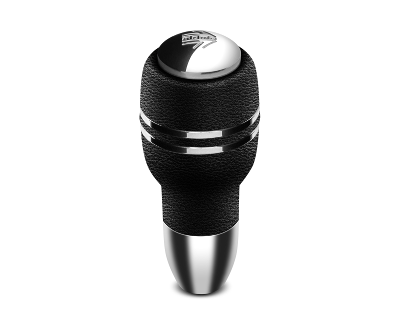 Momo Automatico Shift Knob - Black Leather, Chrome Insert MOMO Shift Knobs  AXOPROS