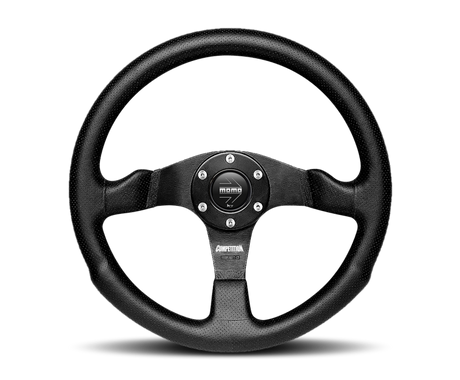 Momo Competition Steering Wheel 350 mm - Black AirLeather/Black Spokes MOMO Steering Wheels  AXOPROS