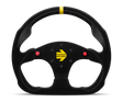 Momo MOD30 Buttons Steering Wheel 320 mm -  Black Suede/Black Spokes/1 Stripe MOMO Steering Wheels  AXOPROS